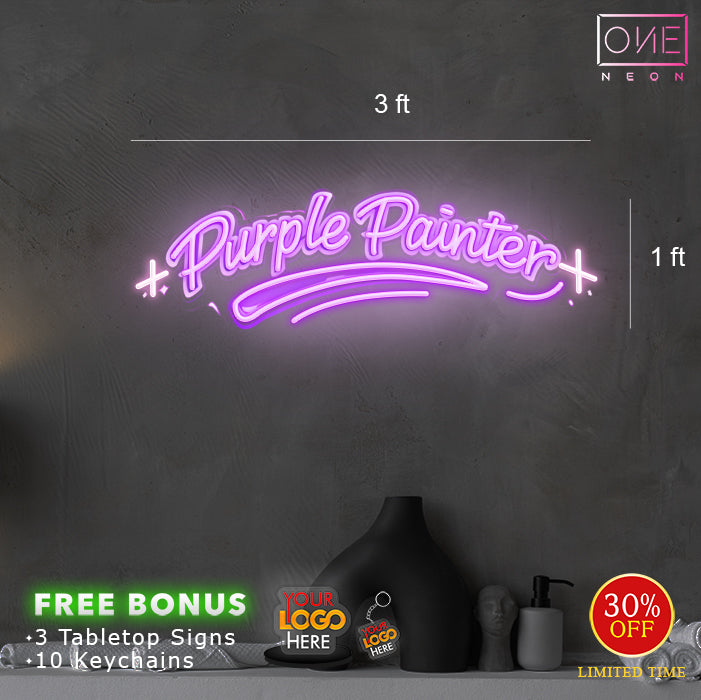 Purple Painter | LED Neon Sign (OUTDOOR)
