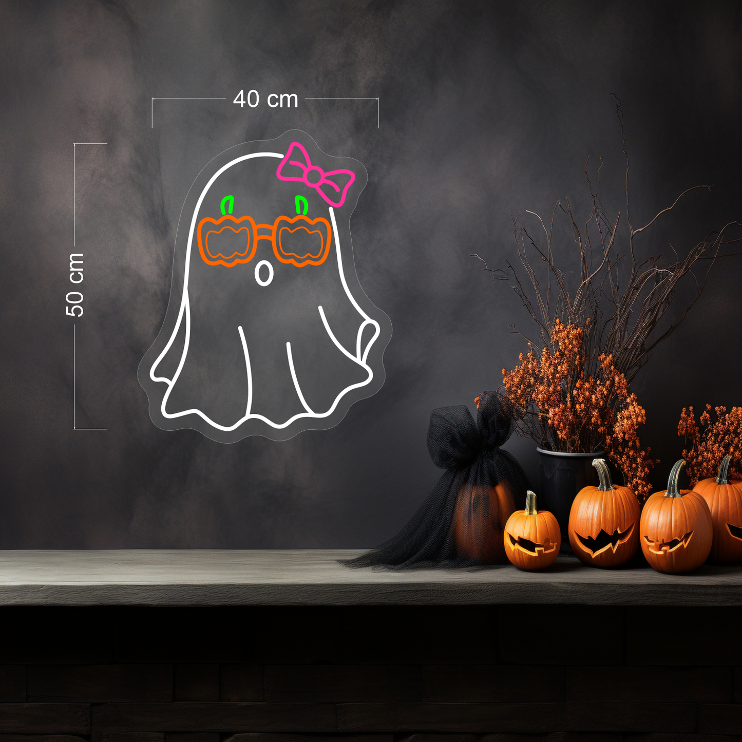 Cute Ghost LED Neon Sign