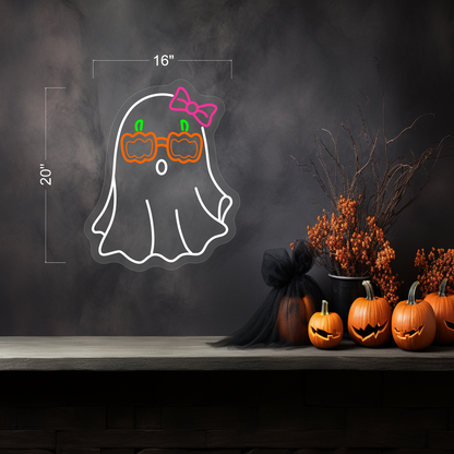 Cute Ghost LED Neon Sign