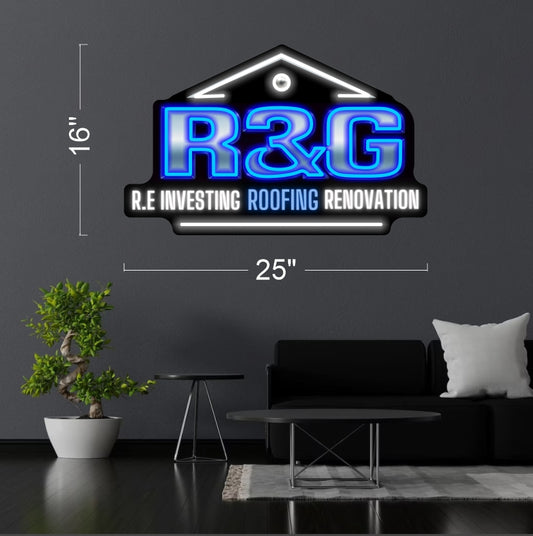 R&G RE investing roofing renovation | Led Neon Sign