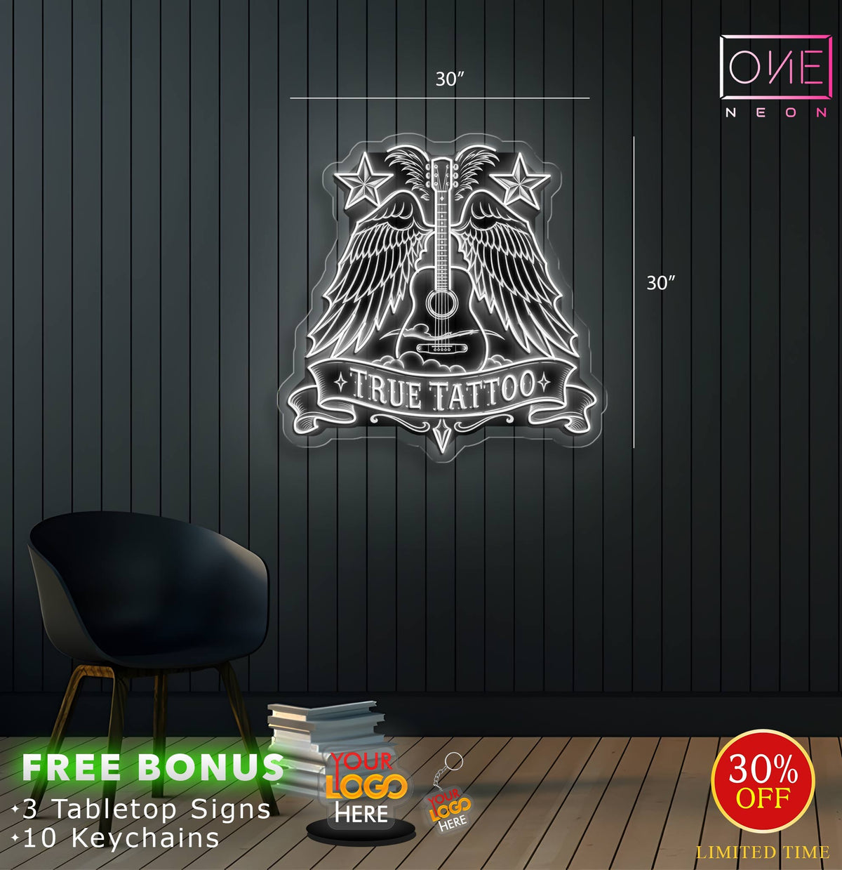 TRUE TATTOO | LED Neon Sign