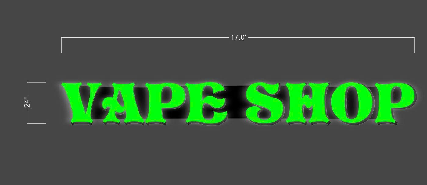 VAPE SHOP | Channel letters