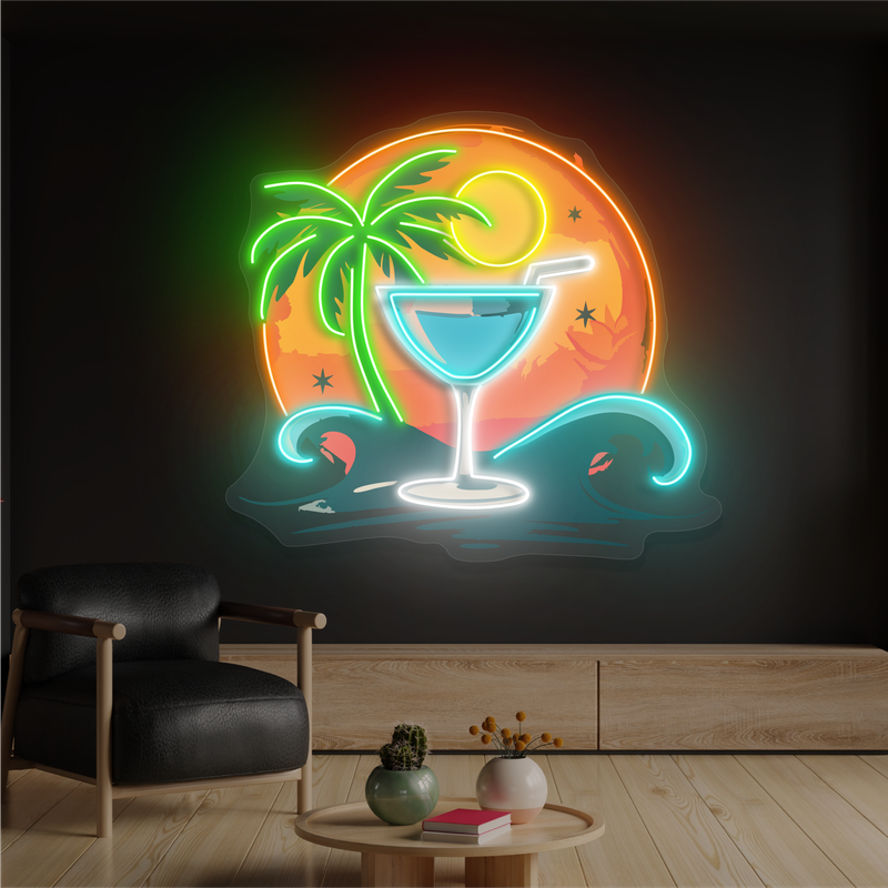 Moonlight Margarita Artwork Led Neon Sign