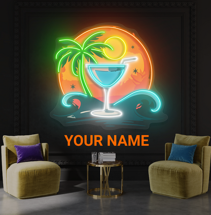 Moonlight Margarita Artwork Led Neon Sign