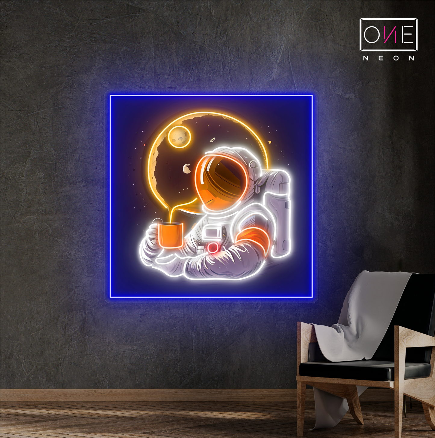 Moonlight Coffee Artwork Led Neon Sign