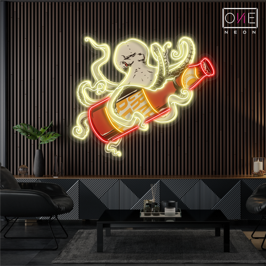 Octo Brew Artwork Led Neon Sign