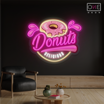 Donut Delicious Artwork Led Neon Sign