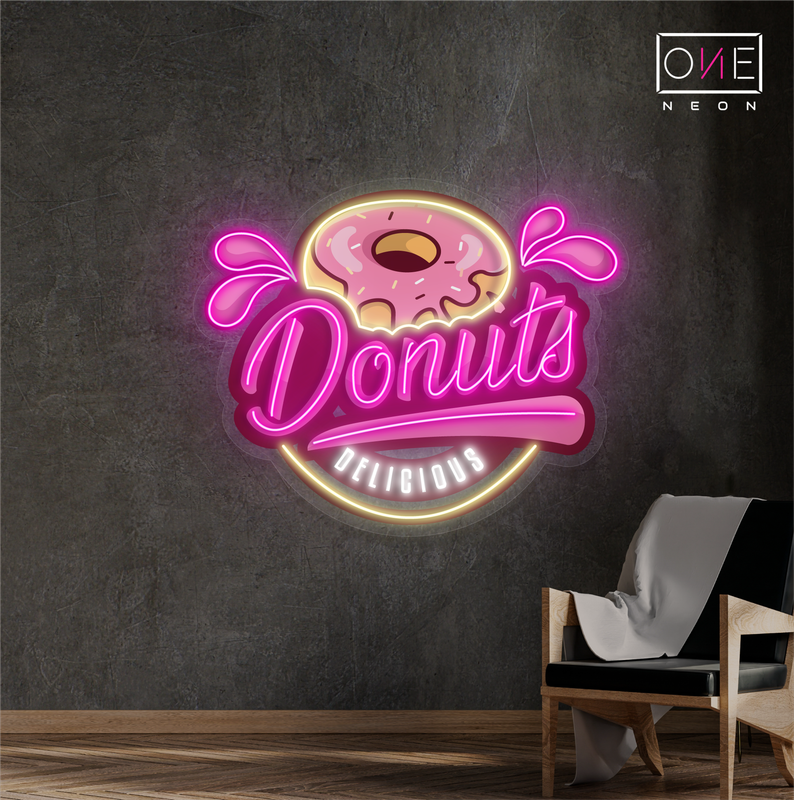 Donut Delicious Artwork Led Neon Sign