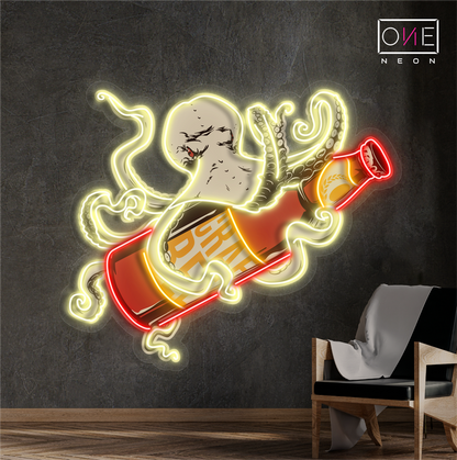 Octo Brew Artwork Led Neon Sign