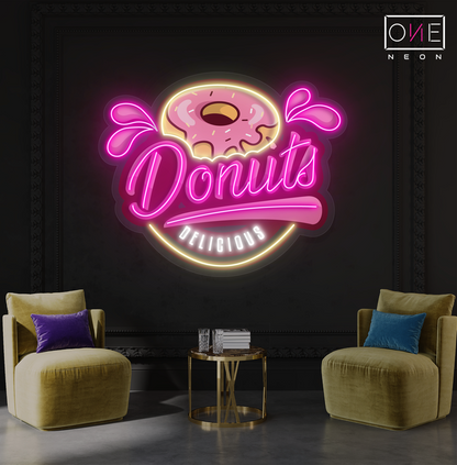 Donut Delicious Artwork Led Neon Sign