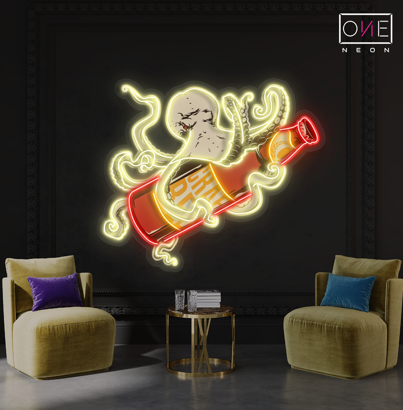 Octo Brew Artwork Led Neon Sign