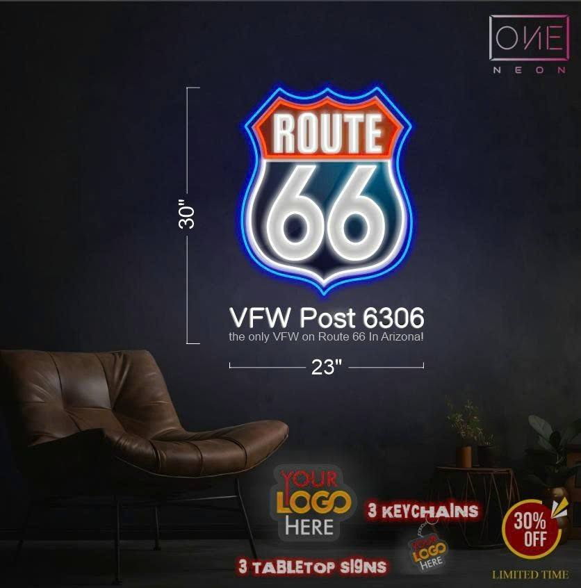 ROUTE 66 | LED Neon Sign