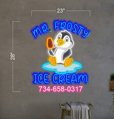 NOW BOOKING + FROSTY | LED Neon Sign (2 signs)