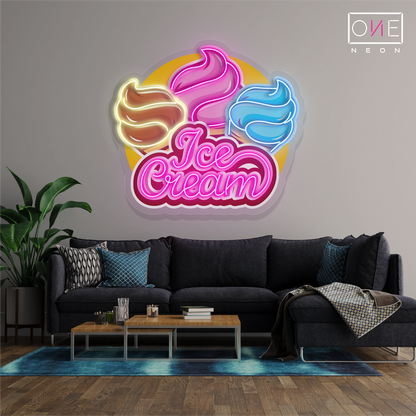 Ice Cream Artwork Led Neon Sign