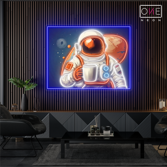 Martian Coffee Artwork Led Neon Sign