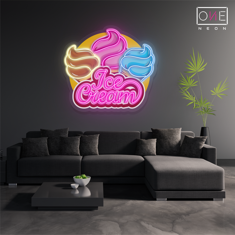 Ice Cream Artwork Led Neon Sign