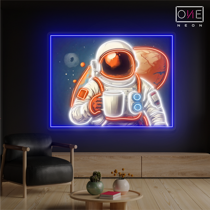 Martian Coffee Artwork Led Neon Sign