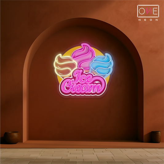 Ice Cream Artwork Led Neon Sign