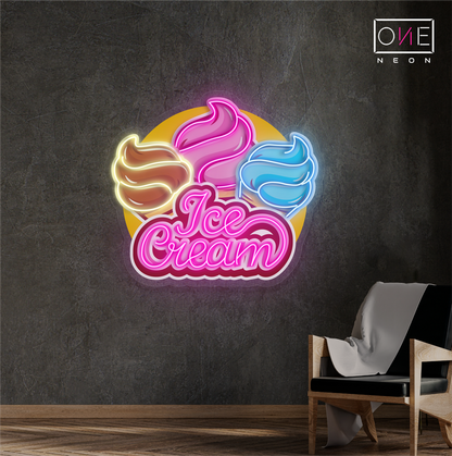 Ice Cream Artwork Led Neon Sign