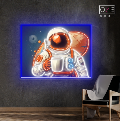 Martian Coffee Artwork Led Neon Sign