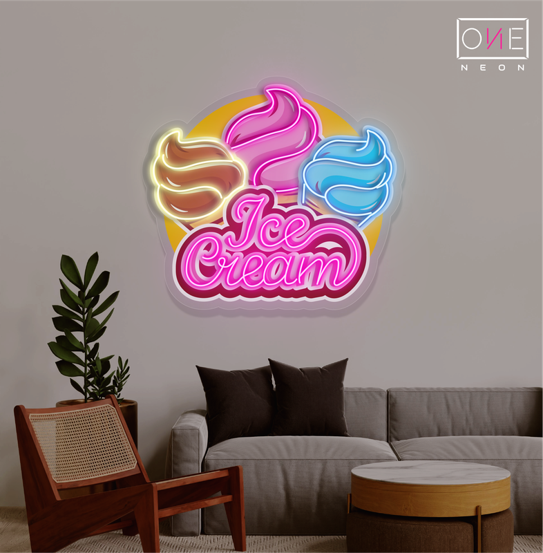 Ice Cream Artwork Led Neon Sign