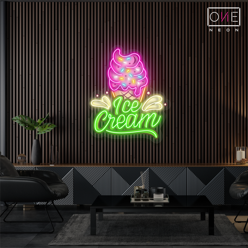 Ice Cream Artwork Led Neon Sign