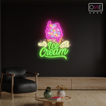 Ice Cream Artwork Led Neon Sign