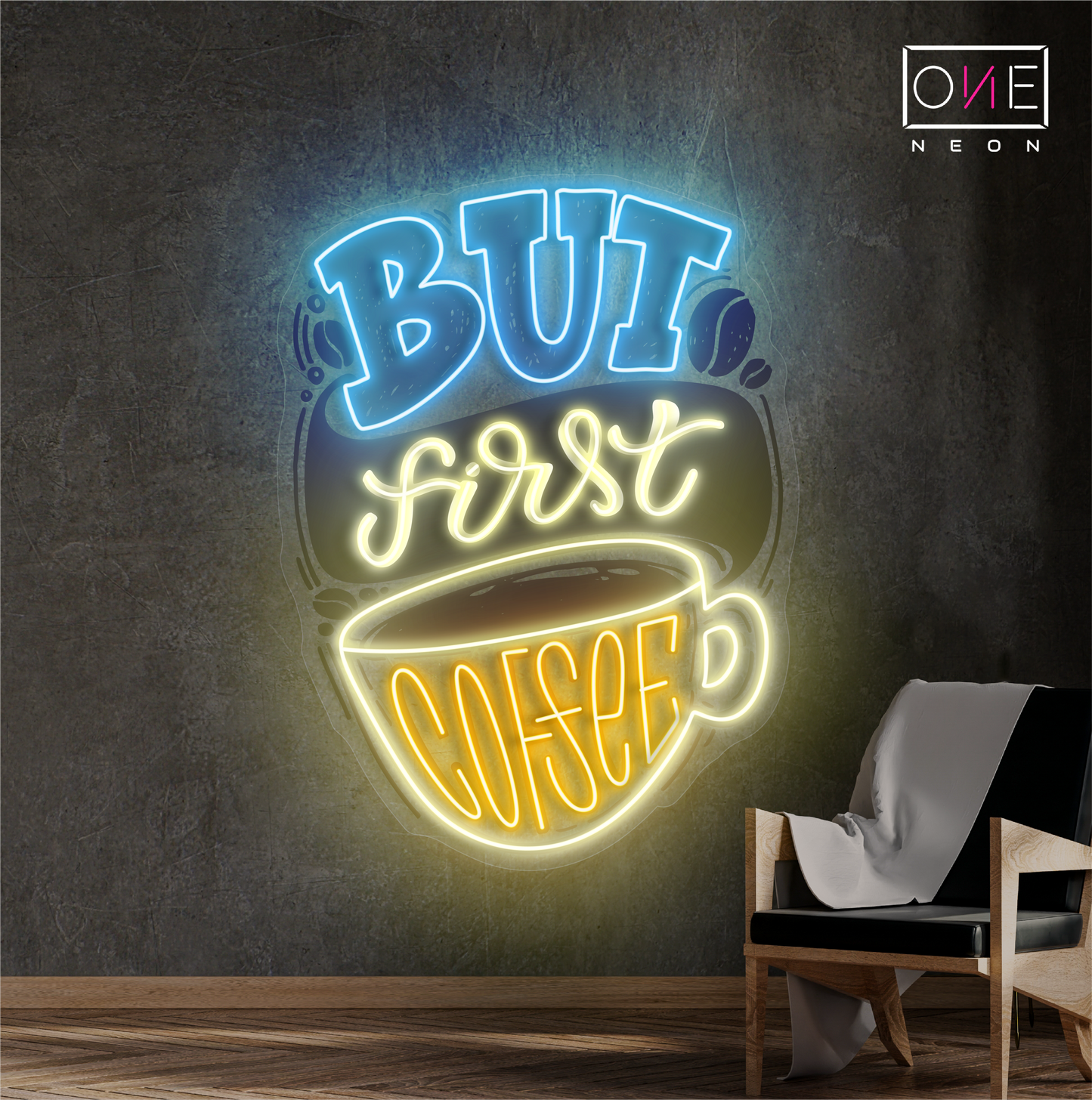 But First Coffee Artwork Led Neon Sign