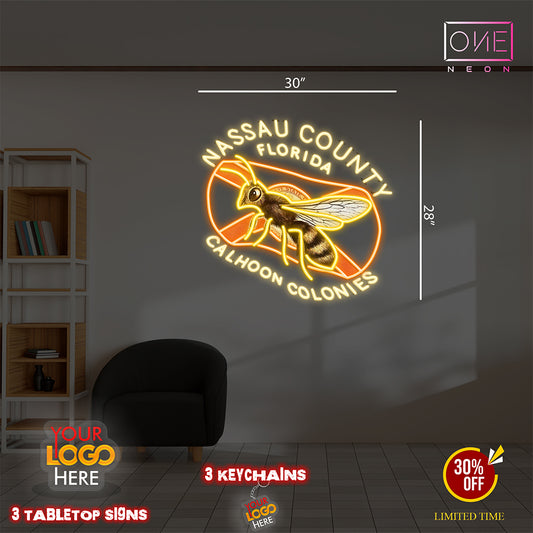 MASSAU COUNTY FLORIDA | Led Neon Sign (outdoor use)