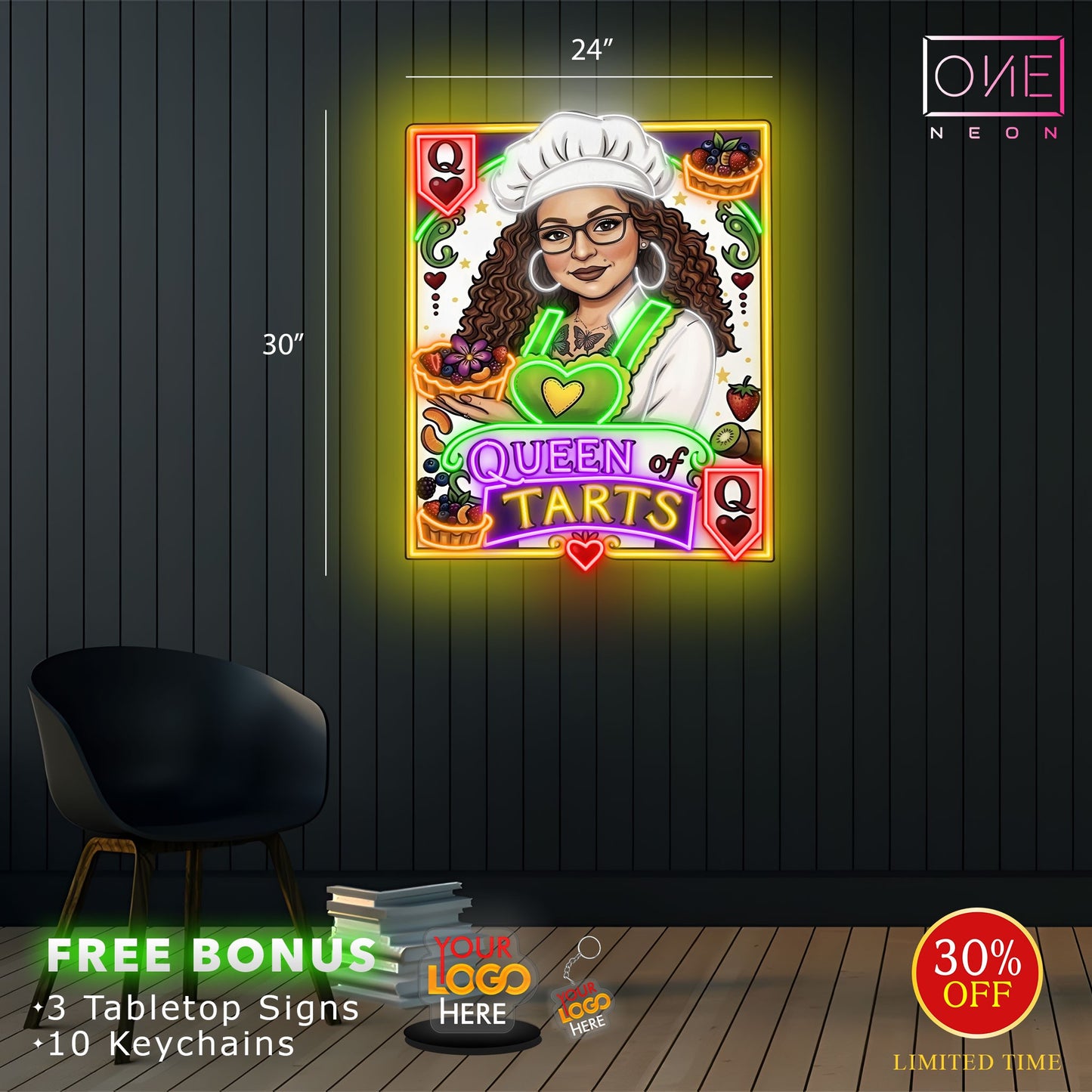 QUEEN TARTS| Led Neon Sign
