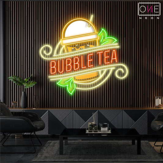 Bubble Tea Artwork Led Neon Sign