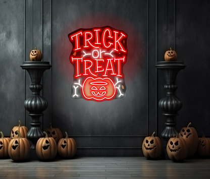 Trick or Treat LED Neon Sign