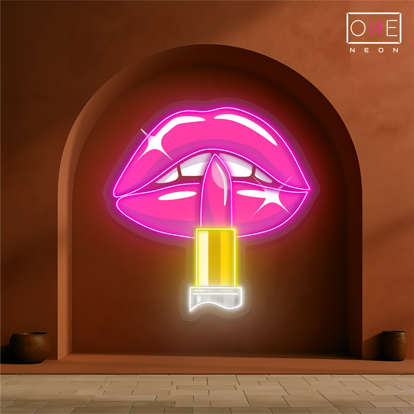 Luxe Lips Artwork Led Neon Sign