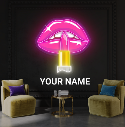 Luxe Lips Artwork Led Neon Sign