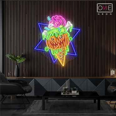 Spooky Cone Artwork Led Neon Sign