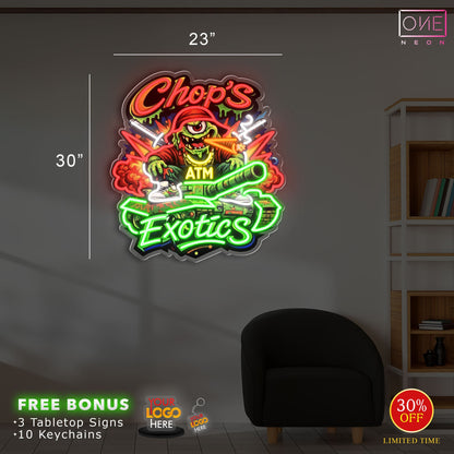 Chop's Exotic | Led Neon Sign