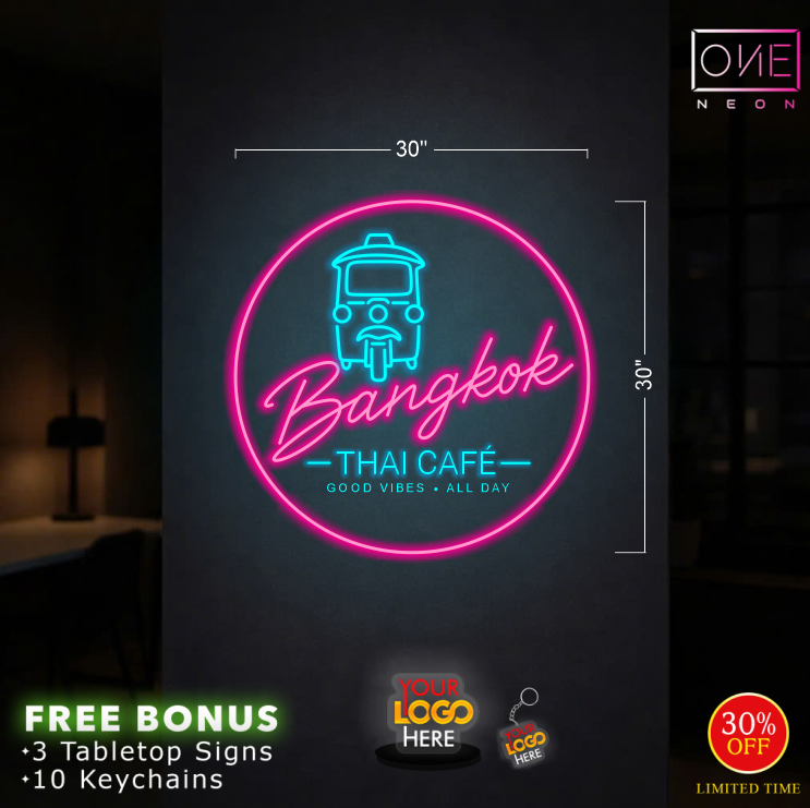 BANGKOK CAFE THAI FOOD | LED Neon Sign