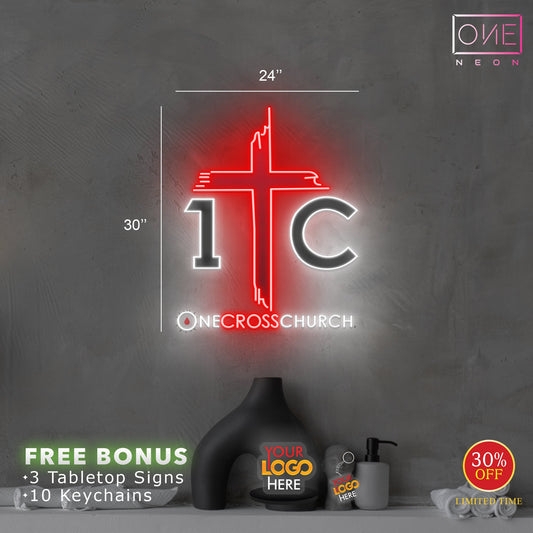 ONE CROSS CHURCH | LED Neon Sign