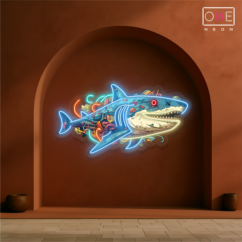 Ocean Predator Artwork Led Neon Sign