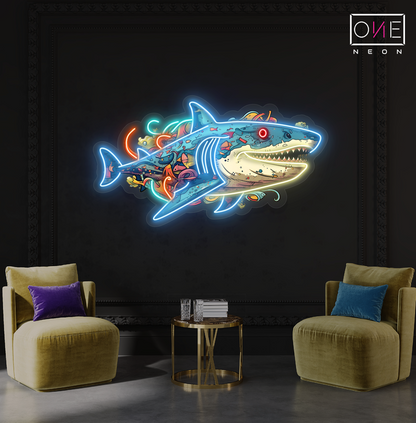 Ocean Predator Artwork Led Neon Sign