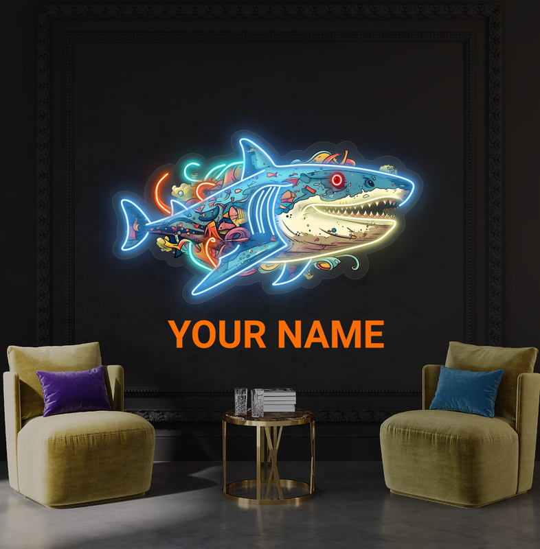 Ocean Predator Artwork Led Neon Sign