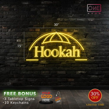 THE DOME + BAR + HOOKAH | LED Neon Sign (3 signs)