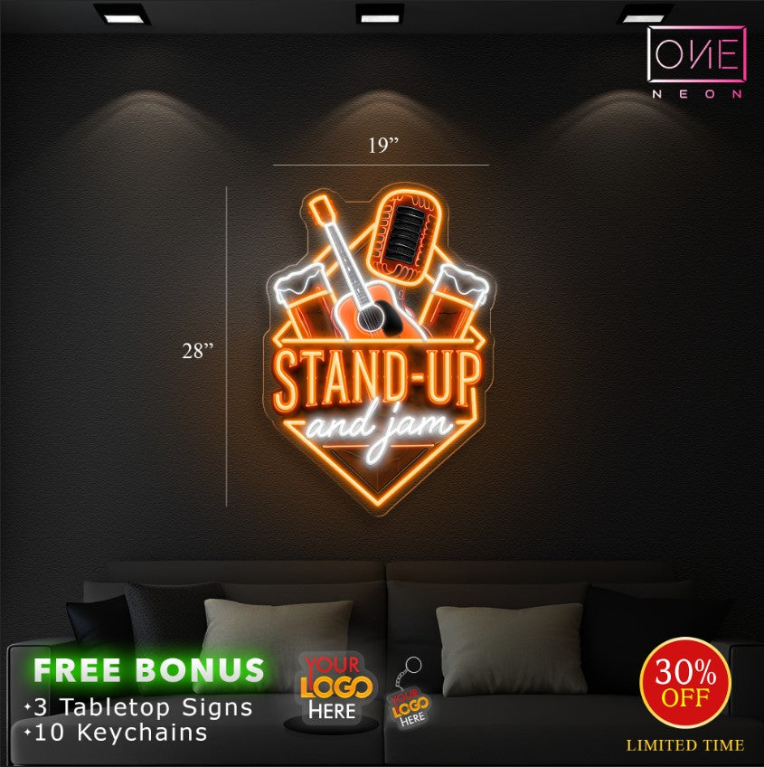 Stand up and jam | Led Neon Sign