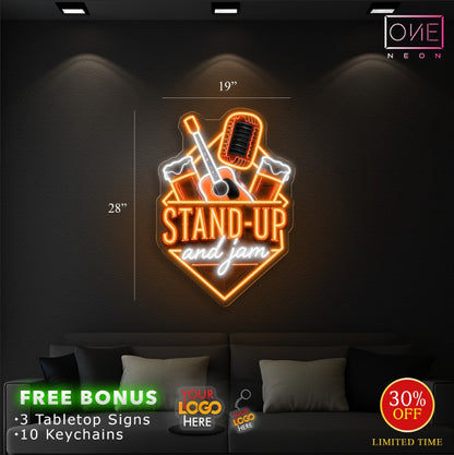 Stand up and jam | Led Neon Sign