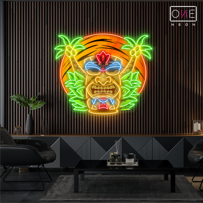 Island Spirit Artwork Led Neon Sign