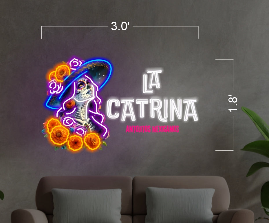 La Catrina Antojitos Mexicanos | Led Neon Sign