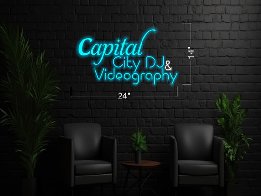 Capital City DJ & Videography | Led Neon Sign (RGB)