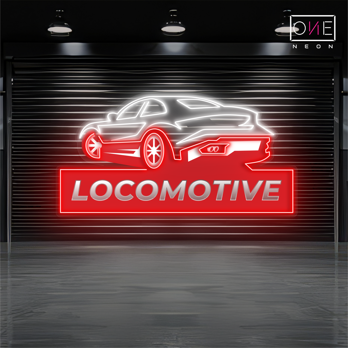 Turbo Locomotive Artwork Led Neon Sign