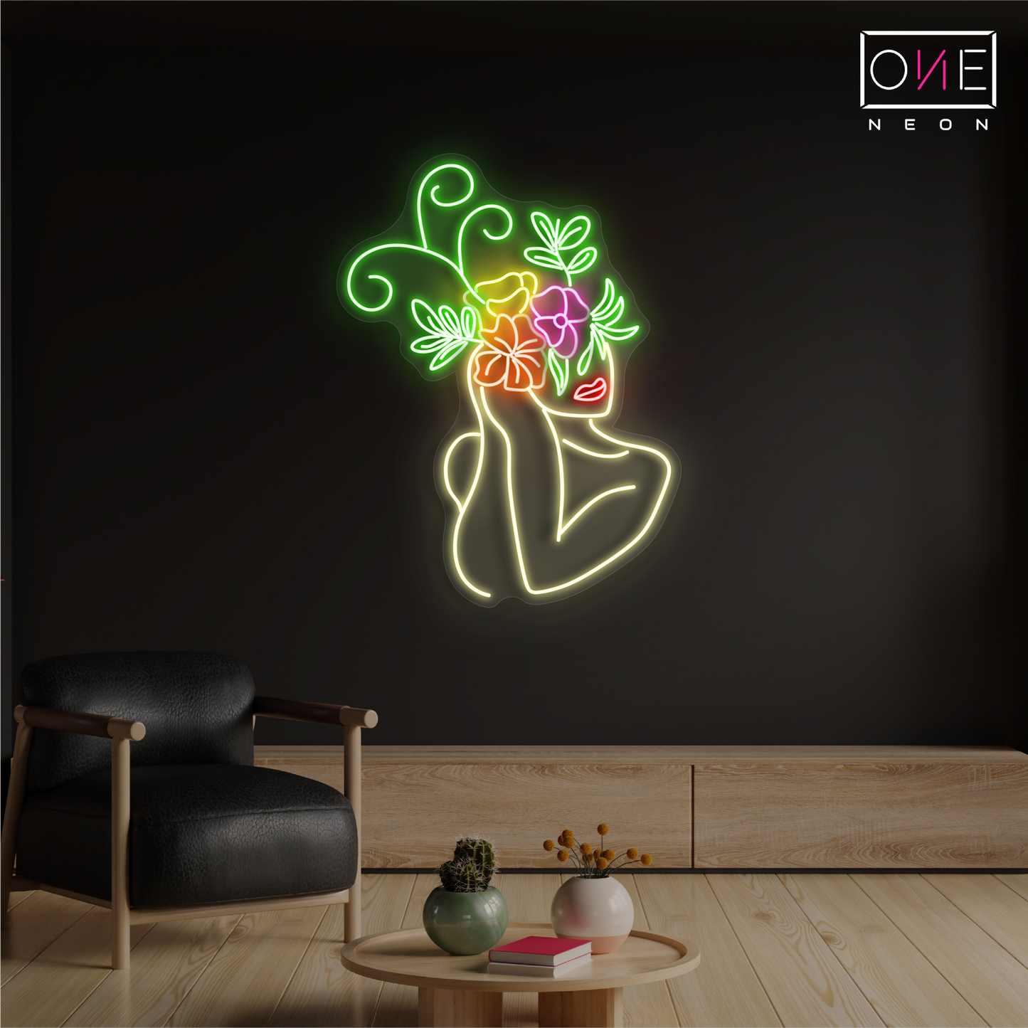 Floral Beauty Artwork Led Neon Sign