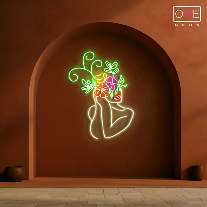 Floral Beauty Artwork Led Neon Sign